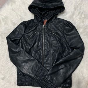 Miss London Faux Leather Jacket